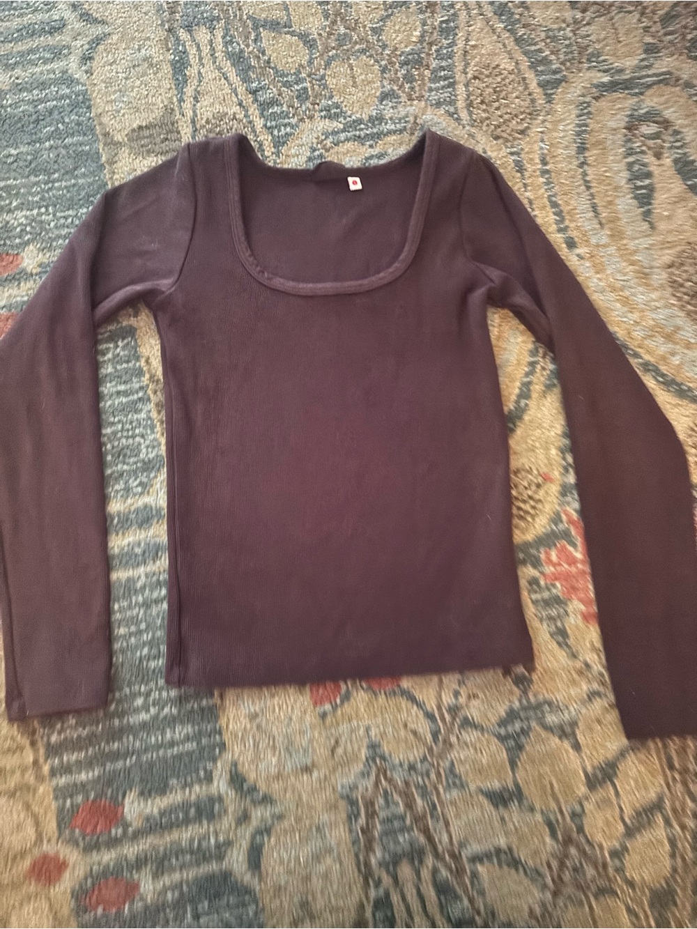 Women’s Long Sleeve Top - Dark plum